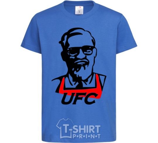 Детская футболка UFC Ярко-синий фото