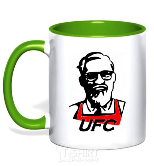Mug with a colored handle UFC kelly-green фото