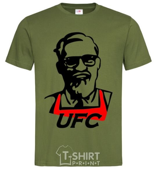 Мужская футболка UFC Оливковый фото