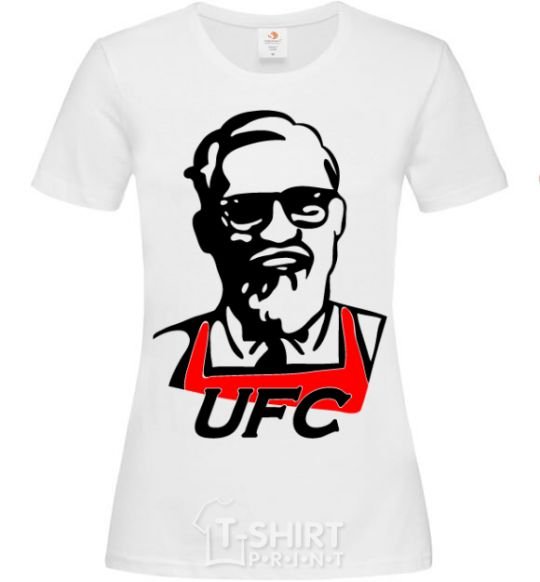 Women's T-shirt UFC White фото