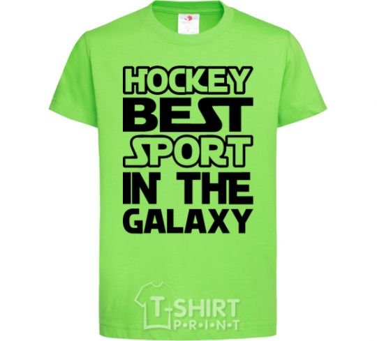 Детская футболка Hockey best sport Лаймовый фото