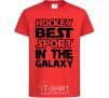 Детская футболка Hockey best sport Красный фото