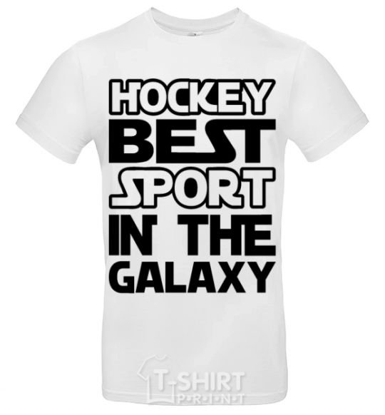 Мужская футболка Hockey best sport Белый фото