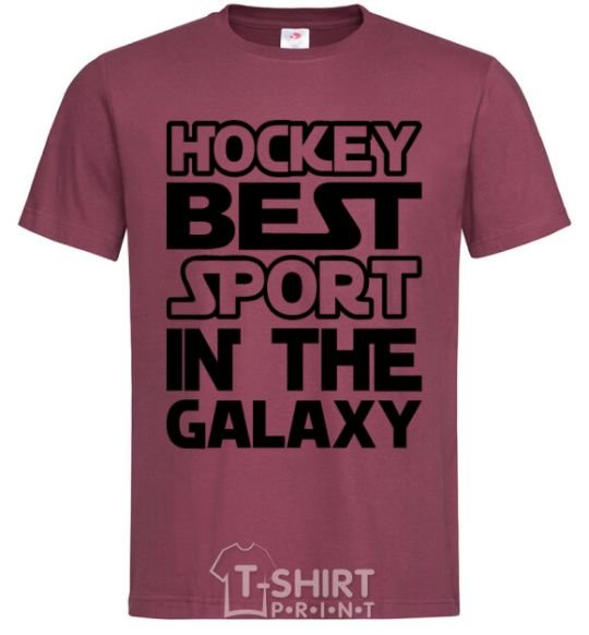 Мужская футболка Hockey best sport Бордовый фото