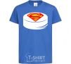 Kids T-shirt Superman's puck royal-blue фото
