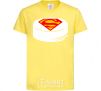 Kids T-shirt Superman's puck cornsilk фото