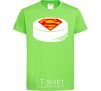 Kids T-shirt Superman's puck orchid-green фото