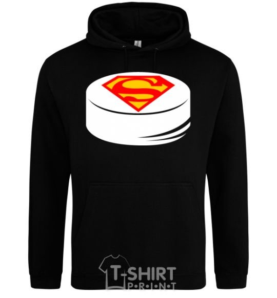 Men`s hoodie Superman's puck black фото