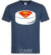 Men's T-Shirt Superman's puck navy-blue фото