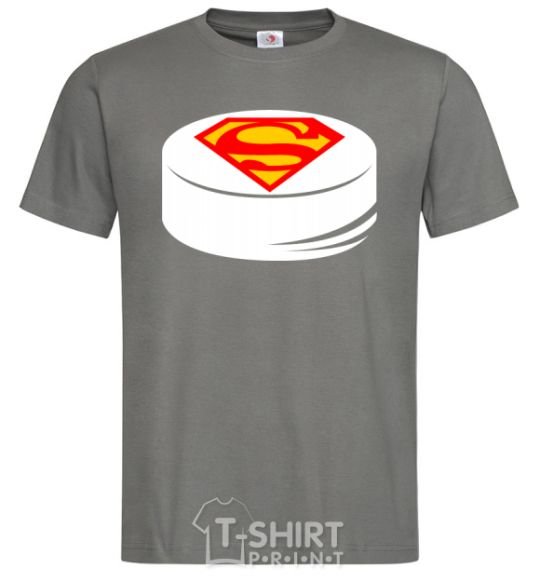 Men's T-Shirt Superman's puck dark-grey фото