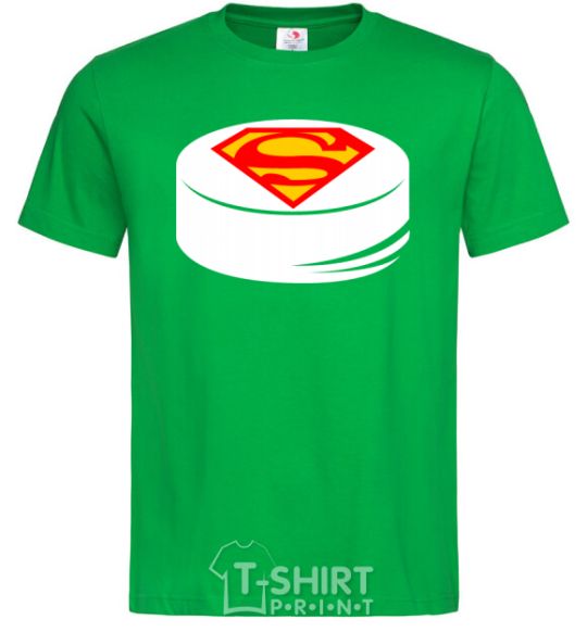 Men's T-Shirt Superman's puck kelly-green фото