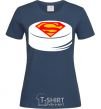 Women's T-shirt Superman's puck navy-blue фото