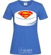 Women's T-shirt Superman's puck royal-blue фото