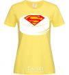 Women's T-shirt Superman's puck cornsilk фото