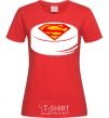 Women's T-shirt Superman's puck red фото