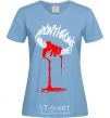 Women's T-shirt Iron throne win or die sky-blue фото