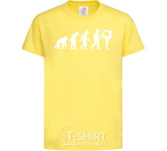 Kids T-shirt Gymnastic evolution cornsilk фото