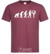 Men's T-Shirt Gymnastic evolution burgundy фото