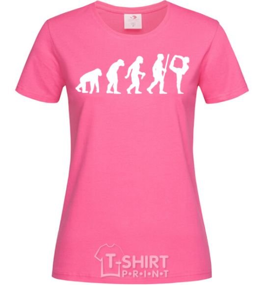 Женская футболка Gymnastic evolution Ярко-розовый фото