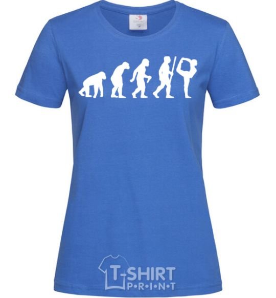 Женская футболка Gymnastic evolution Ярко-синий фото