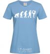 Женская футболка Gymnastic evolution Голубой фото
