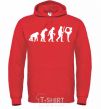 Men`s hoodie Gymnastic evolution bright-red фото