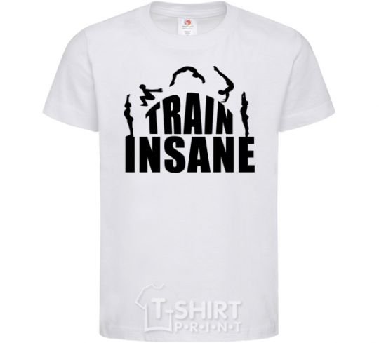 Kids T-shirt Train insane White фото