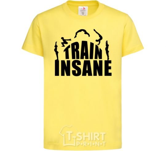 Детская футболка Train insane Лимонный фото