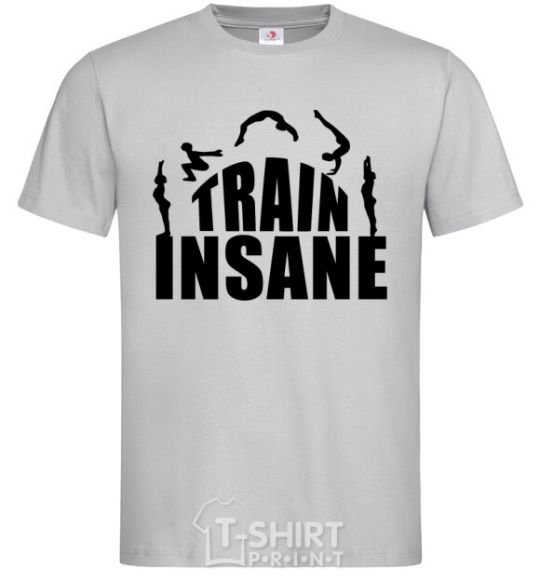 Мужская футболка Train insane Серый фото