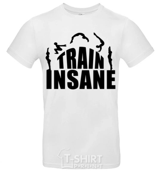 Мужская футболка Train insane Белый фото