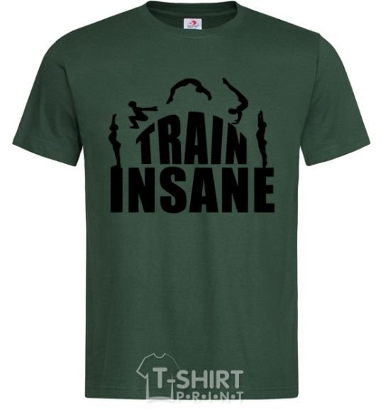 Мужская футболка Train insane Темно-зеленый фото