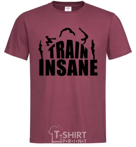 Мужская футболка Train insane Бордовый фото