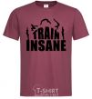 Men's T-Shirt Train insane burgundy фото