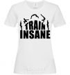 Женская футболка Train insane Белый фото