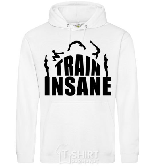 Men`s hoodie Train insane White фото