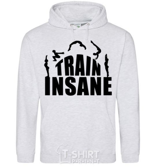 Men`s hoodie Train insane sport-grey фото