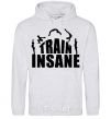 Men`s hoodie Train insane sport-grey фото