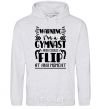 Men`s hoodie Warning i'm a gymnast sport-grey фото