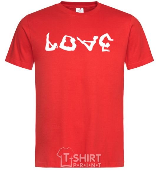 Men's T-Shirt Love gymnastic red фото