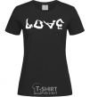 Women's T-shirt Love gymnastic black фото