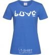 Women's T-shirt Love gymnastic royal-blue фото