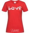 Women's T-shirt Love gymnastic red фото