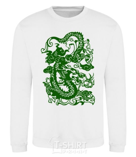 Sweatshirt Dragon green White фото