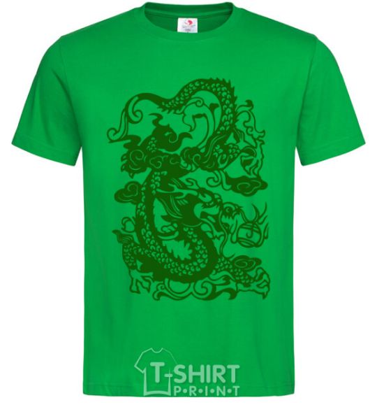 Men's T-Shirt Dragon green kelly-green фото