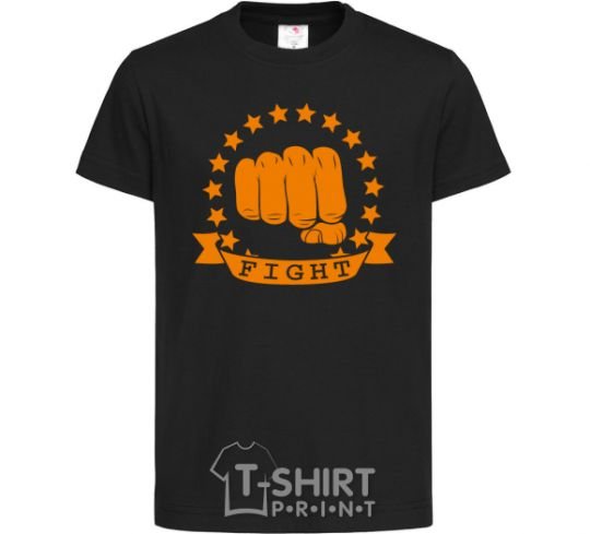 Kids T-shirt Battle Fist black фото