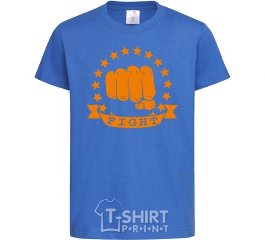Kids T-shirt Battle Fist royal-blue фото
