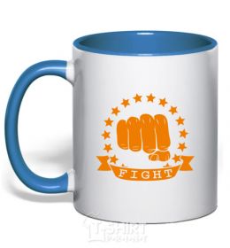 Mug with a colored handle