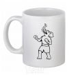 Ceramic mug Elephant boxer White фото