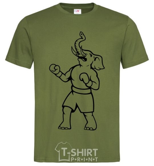 Men's T-Shirt Elephant boxer millennial-khaki фото