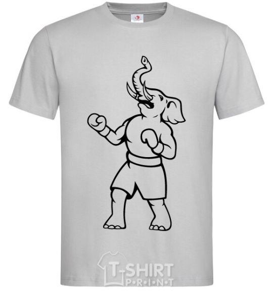Men's T-Shirt Elephant boxer grey фото